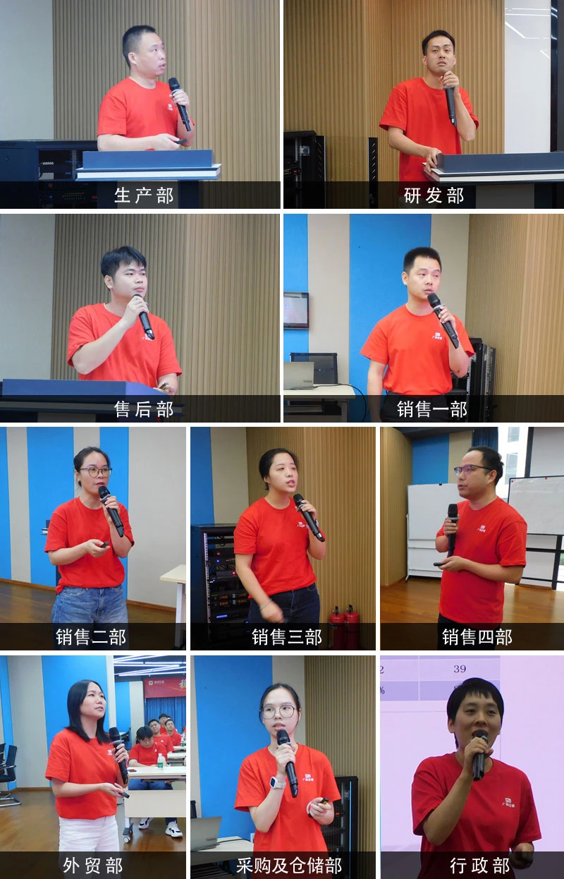 Departmental presentations in turn Departmental presentations in turn